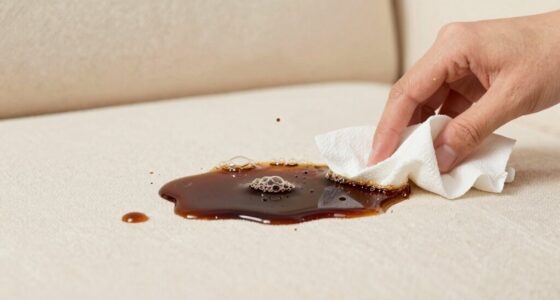 act quickly to clean