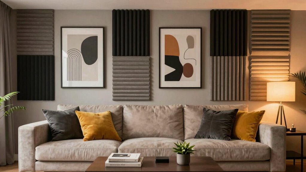 artfully concealing acoustic panels