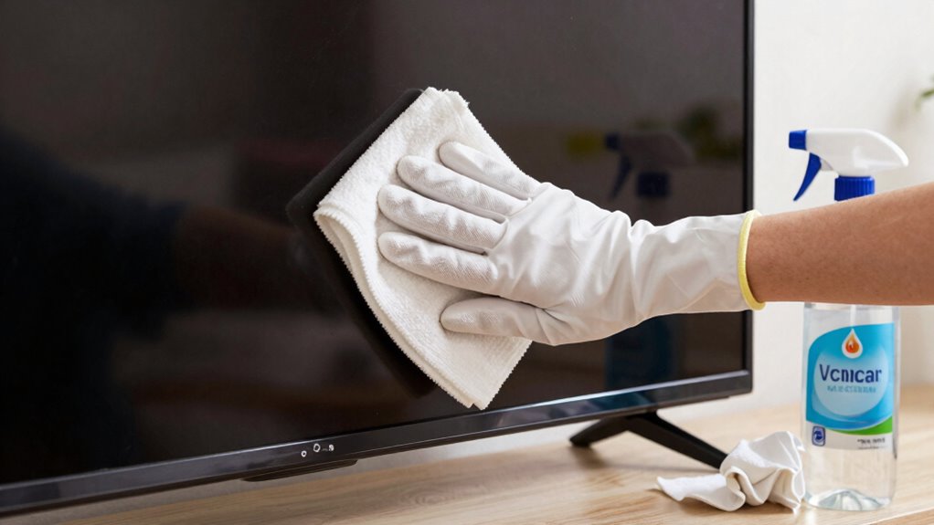 avoid harsh cleaning methods