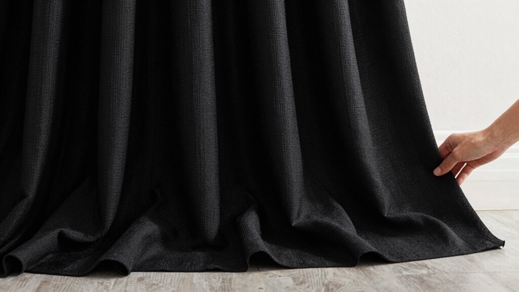 blackout curtain fabric weight