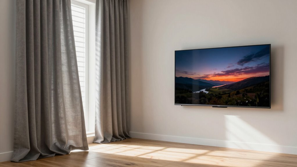 block glare with curtains