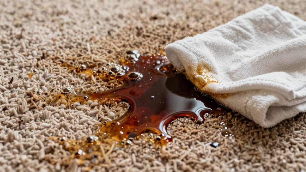 blot soda spills quickly