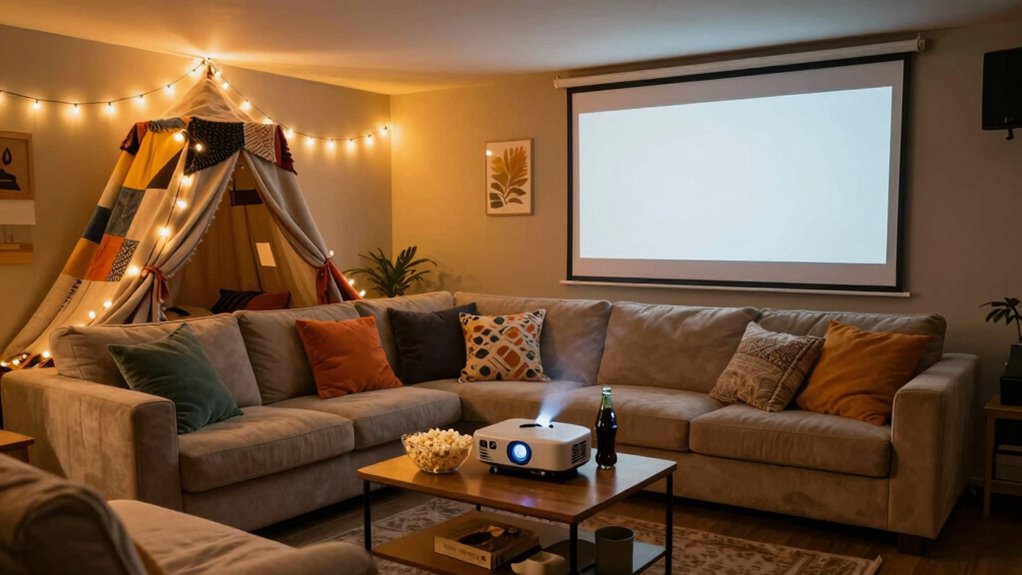 budget cozy movie setup