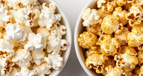 calorie differences in popcorn