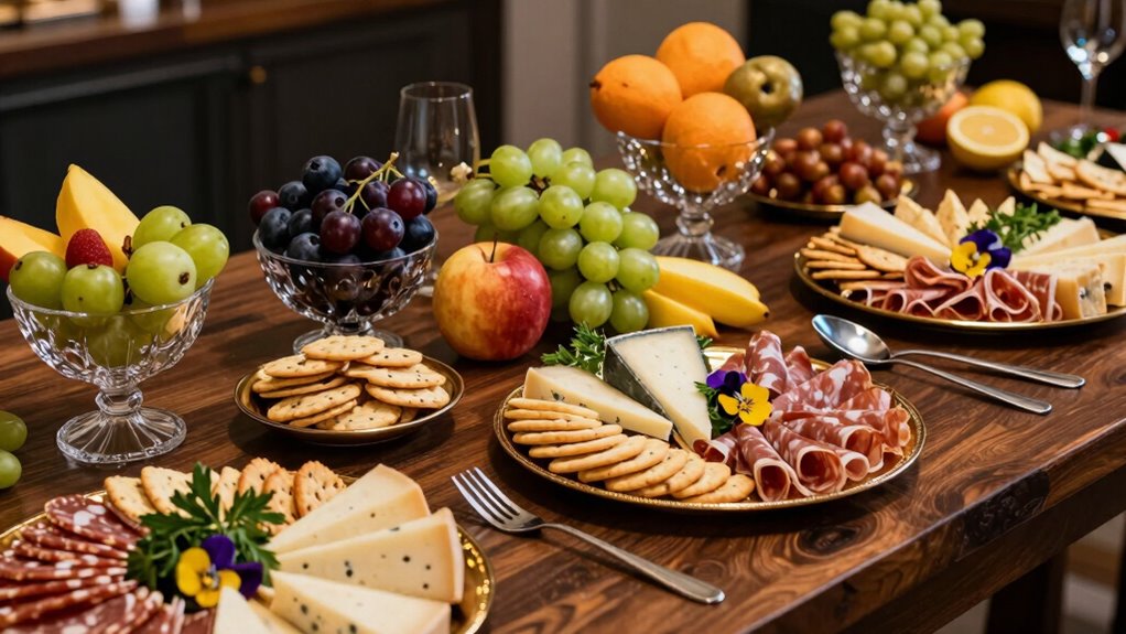 captivating snack table arrangement