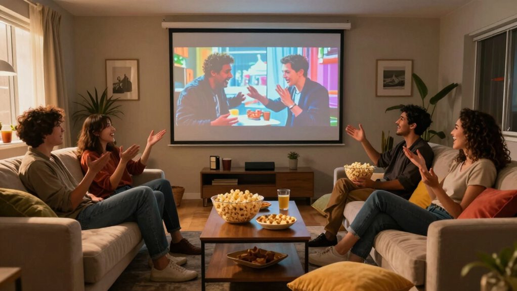 chatty crowd movie night