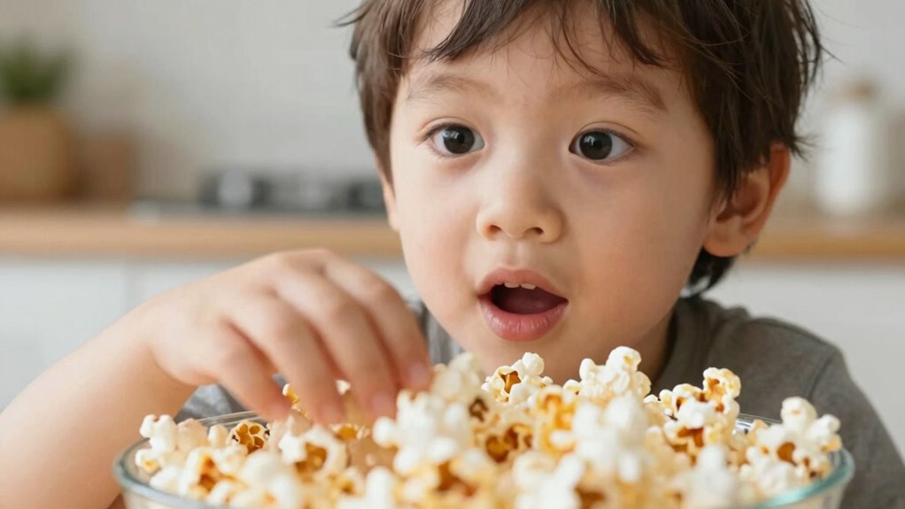 child s readiness for popcorn