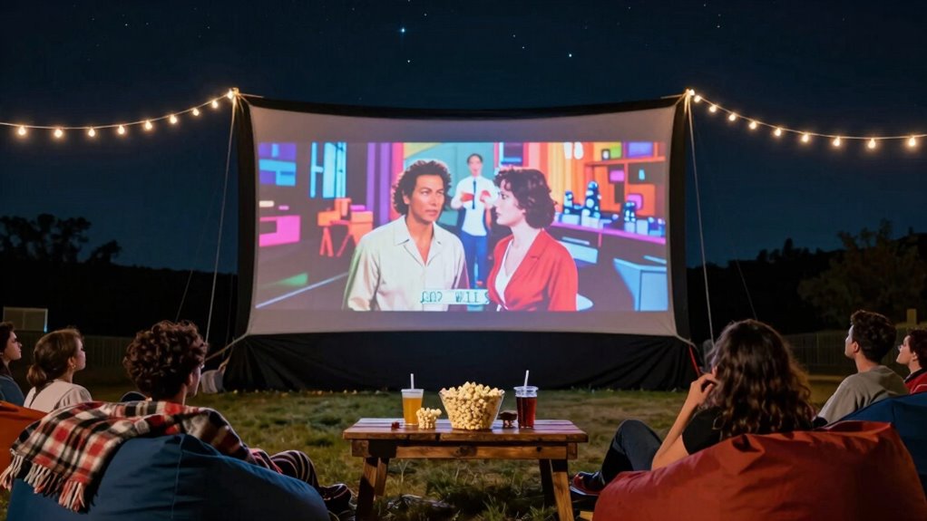 choosing outdoor movie screen