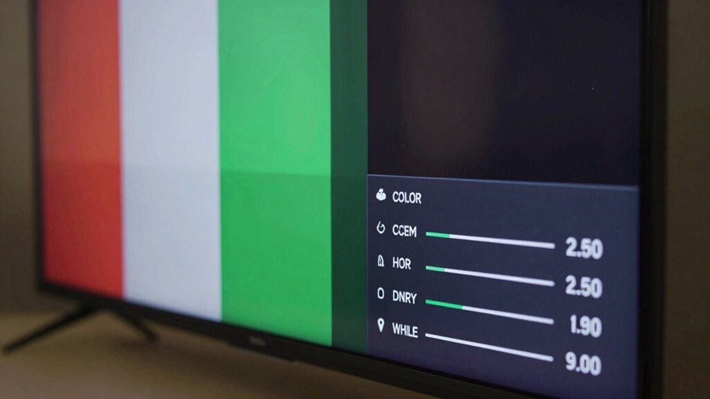 color and white balance calibration