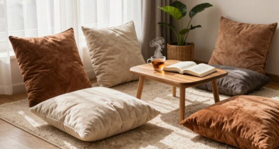 comfortable floor seating arrangement