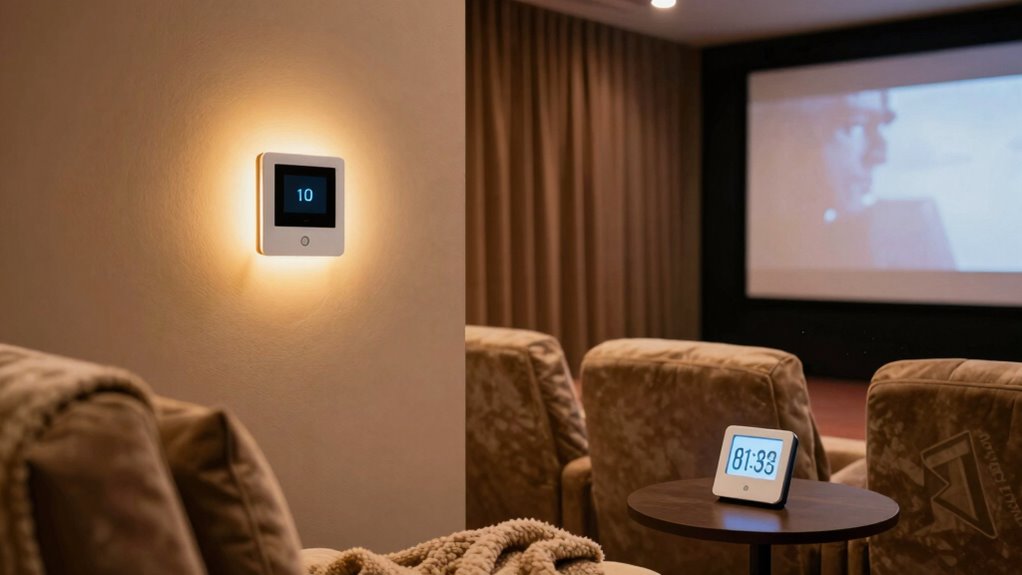 comfortable home theater environment