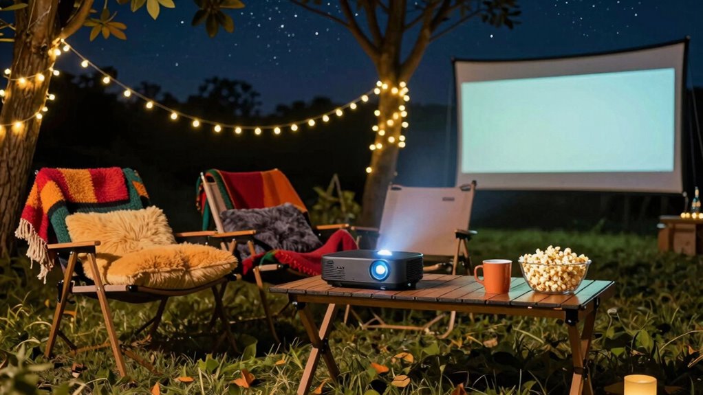 comfy outdoor movie essentials