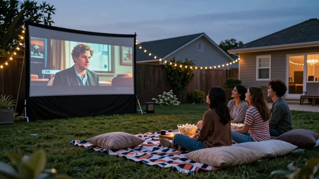 considerate outdoor movie night