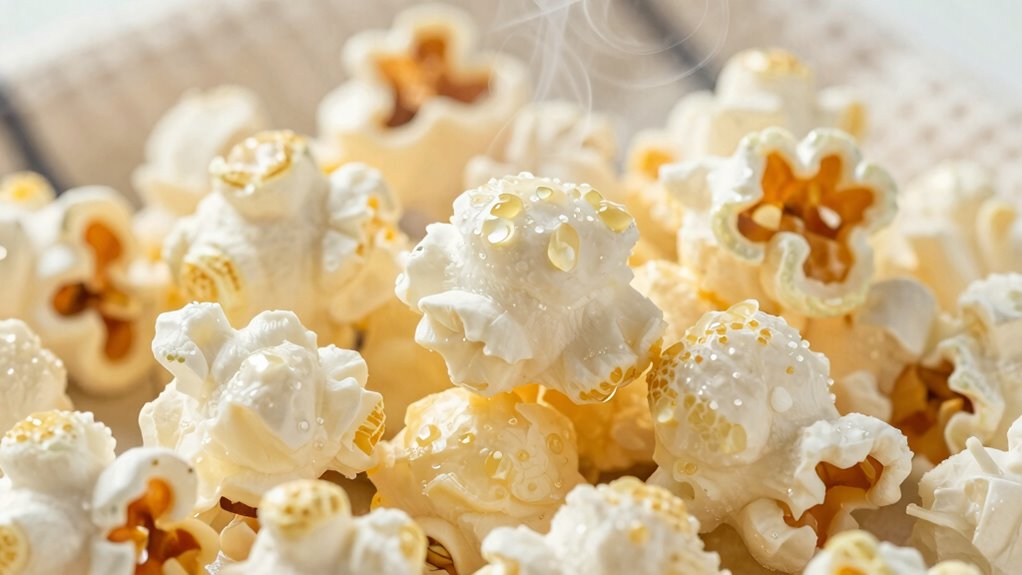 control moisture for crispy popcorn