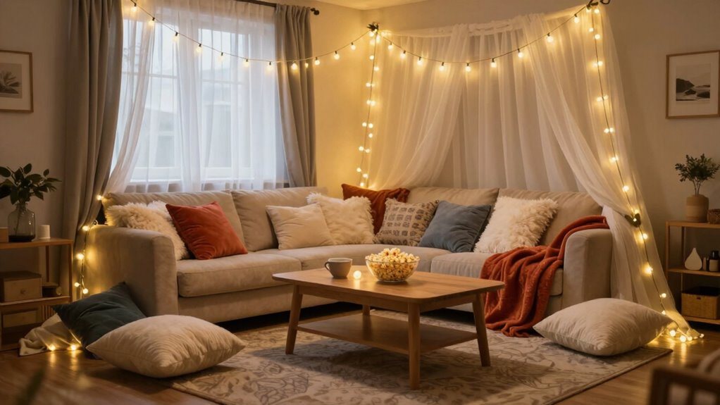 cozy accessible blanket fort