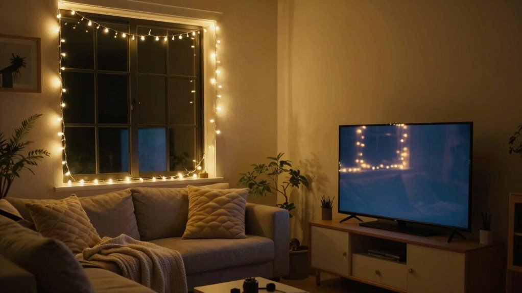 cozy movie night lighting
