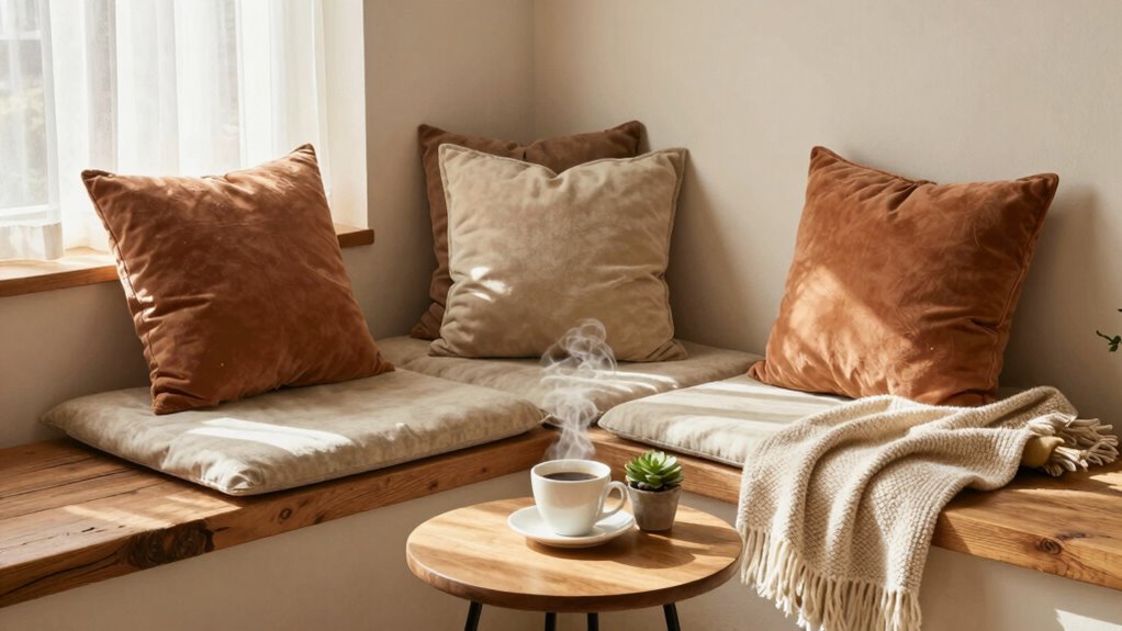 cozy multifunctional built in seating