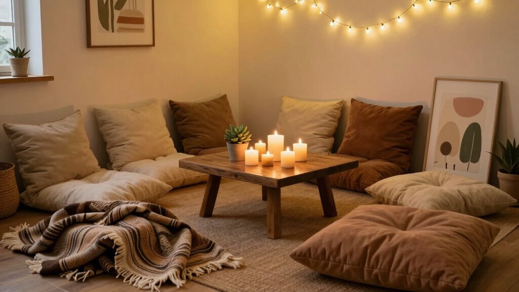 cozy personalized floor seating