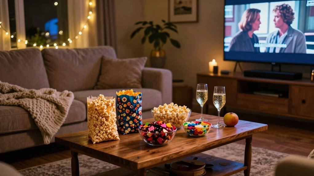 cozy seating and lighting