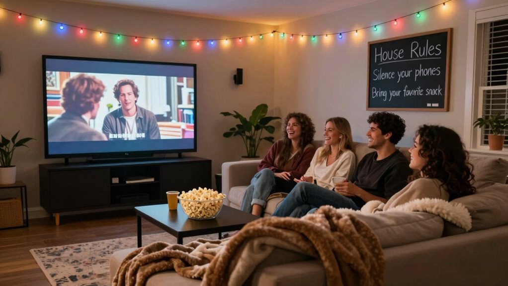 cozy themed movie experience