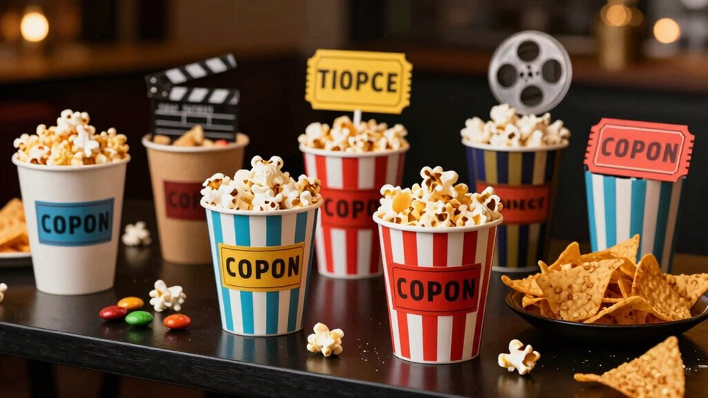 creative movie themed snack labels