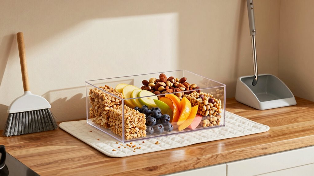 crumb free snack area design