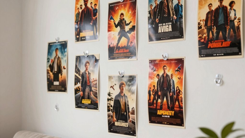 damage free poster hanging