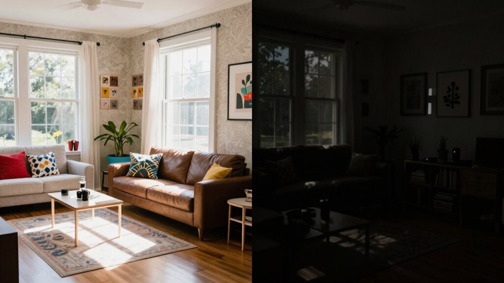 dark rooms cause underexposure