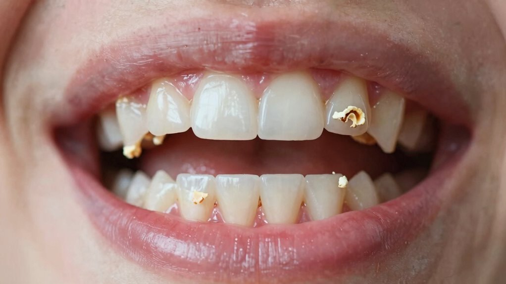 detecting popcorn hulls physically