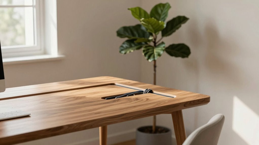 discreet cable management techniques