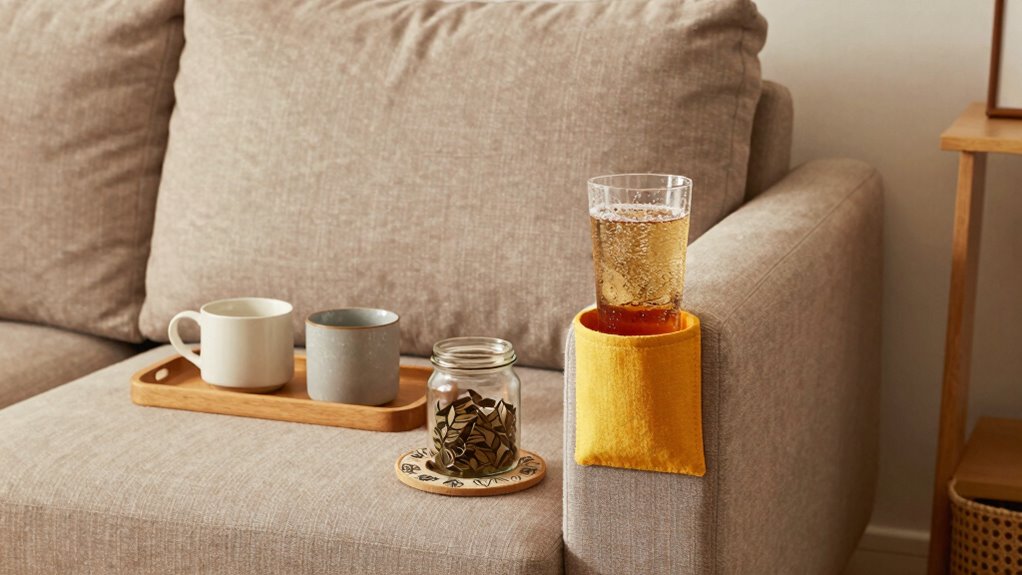 diy sofa cup holders