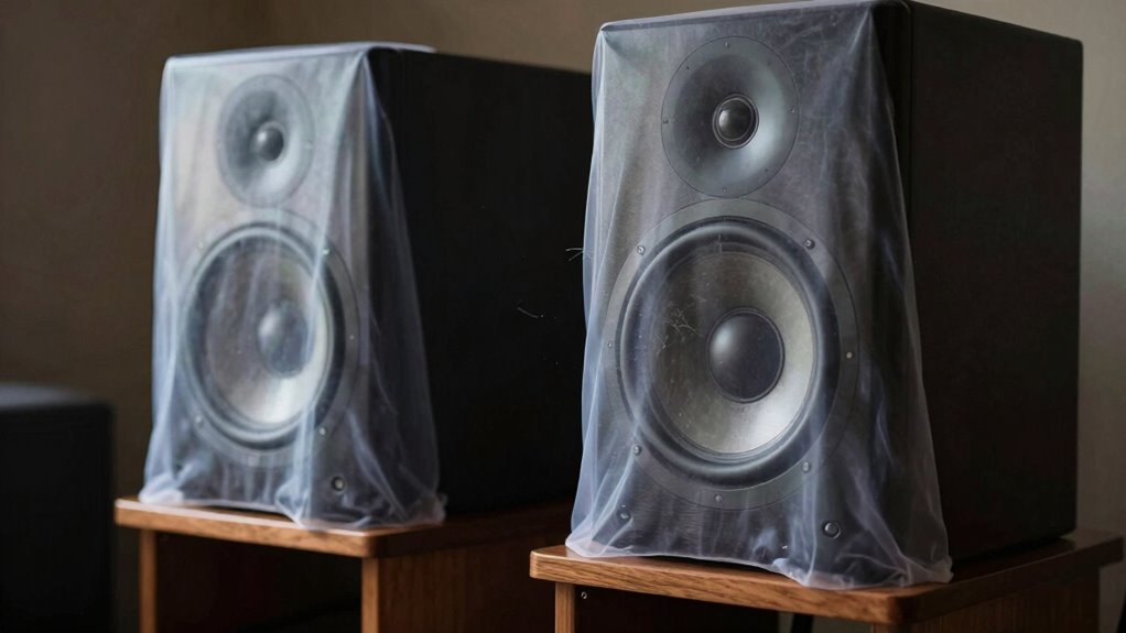 dust covers impact audio quality