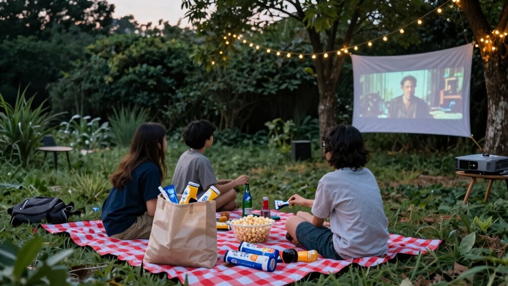 eco friendly movie night cleanup