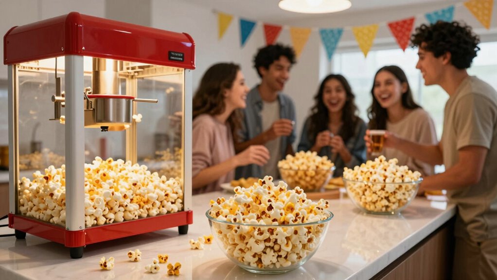 efficient batch popcorn popping
