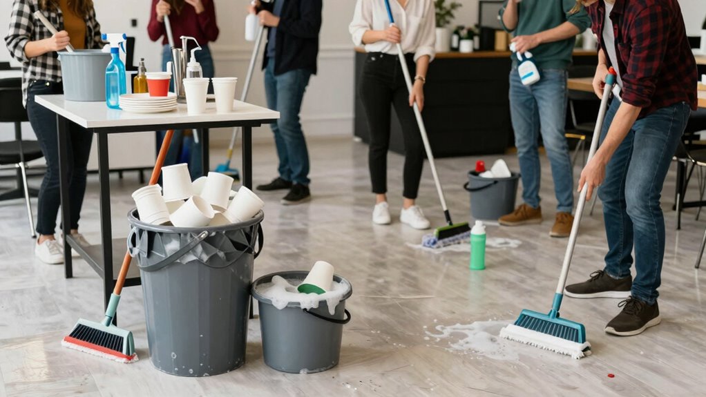 efficient post party cleanup strategy