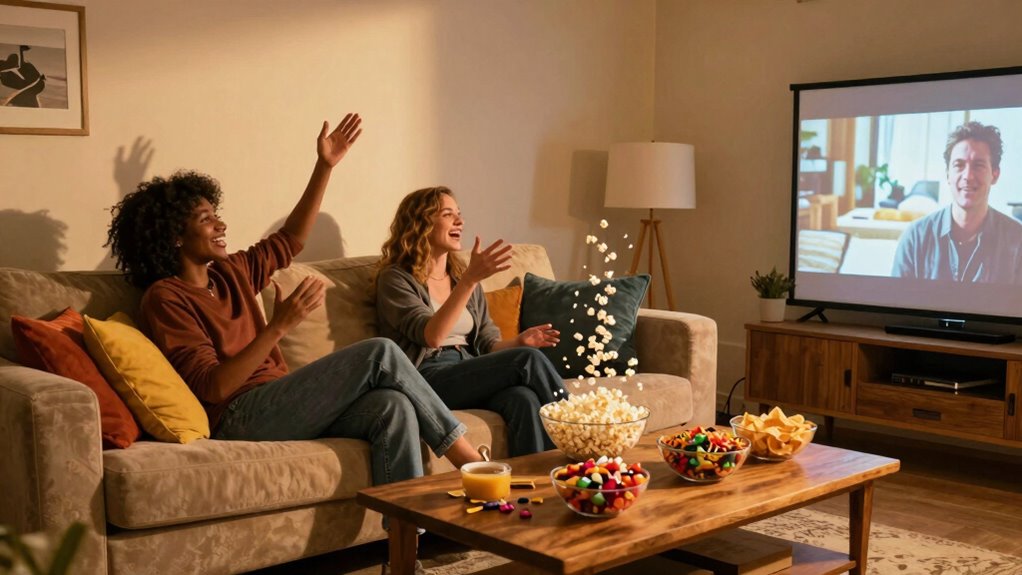 engaging friends during films