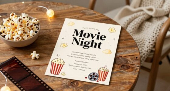 engaging movie night invitations
