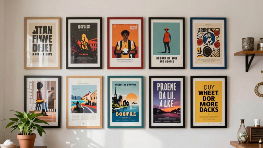 enhance poster wall aesthetics