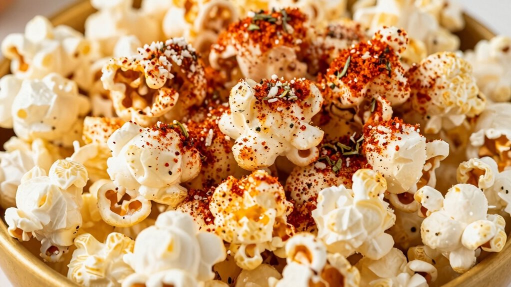 evenly seasoned popcorn application