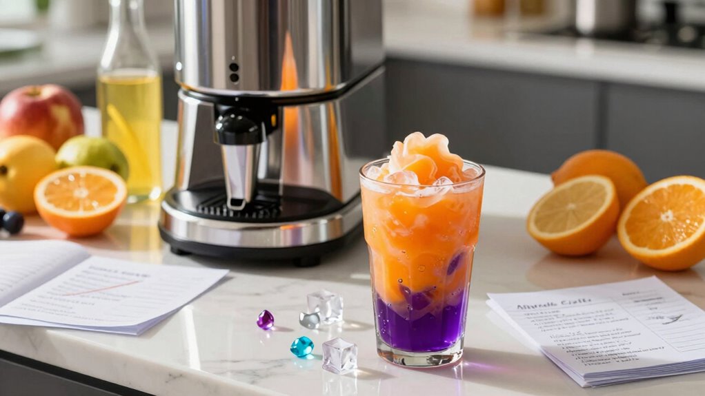 experiment with frozen drinks