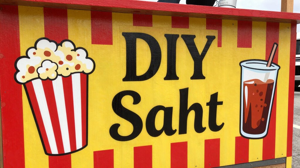 eye catching concession sign design