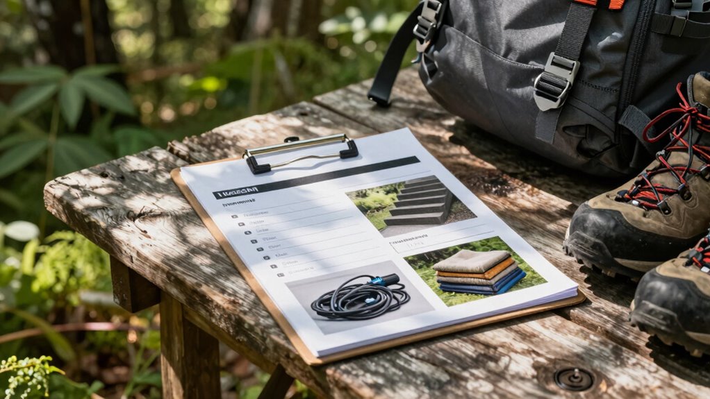 final safety checklist outdoors