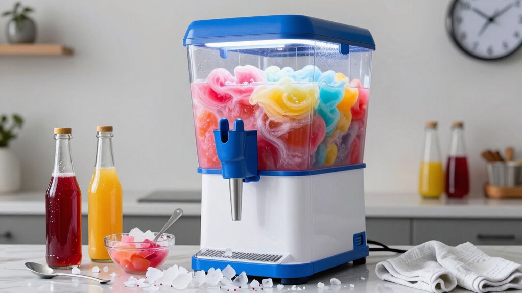 freezing and stirring mixture