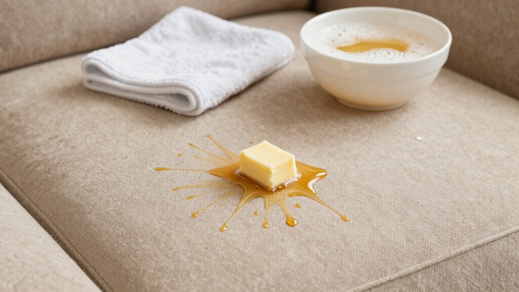 greasy fat soluble stain removal