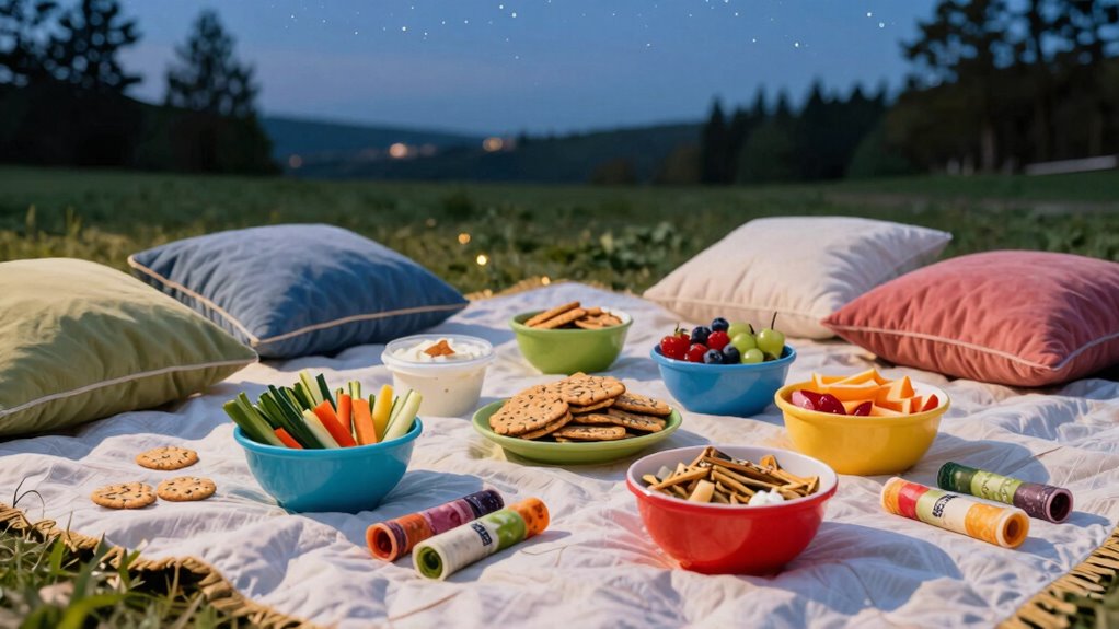 healthy outdoor movie snacks