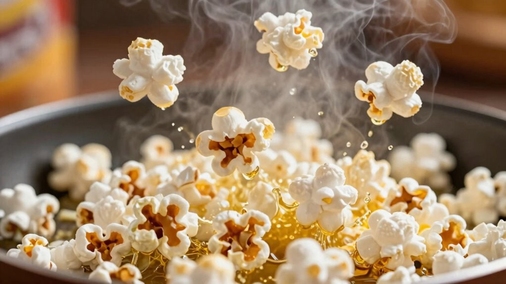 heat affects popcorn popping