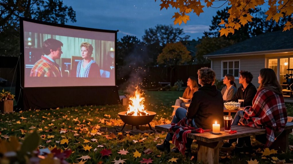 ideal outdoor movie times