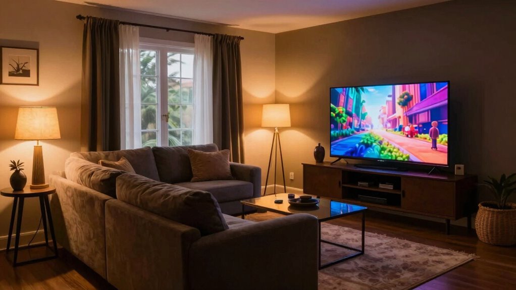 ideal tv viewing environment