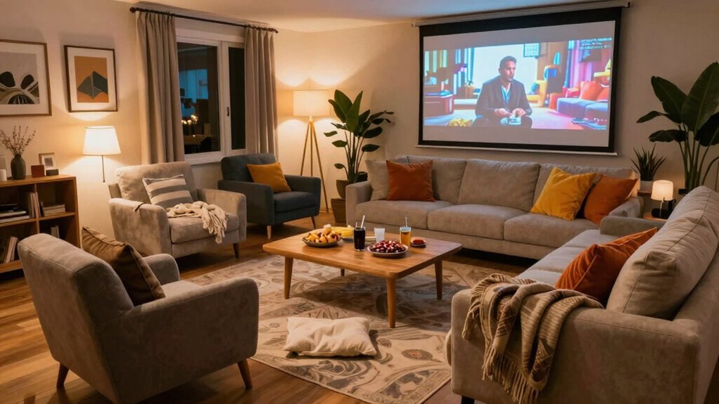 inclusive cozy movie setup