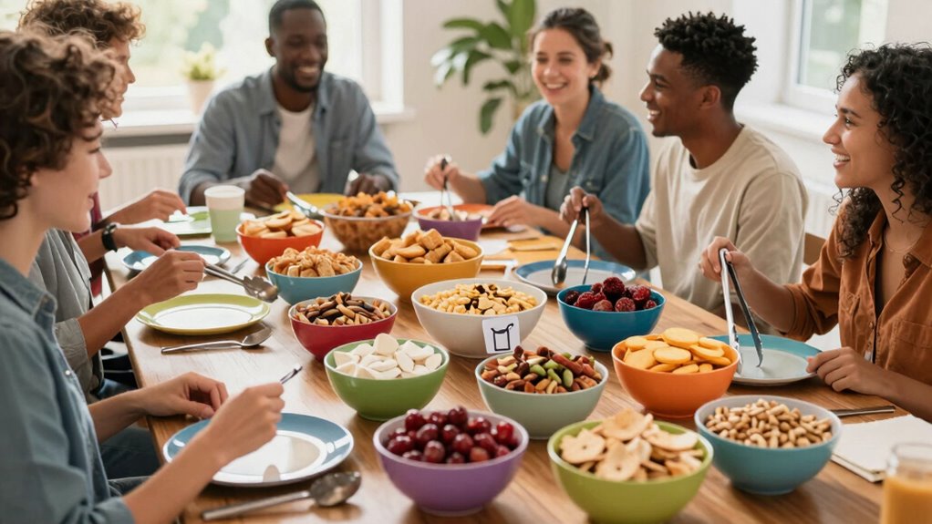 inclusive snack table setup